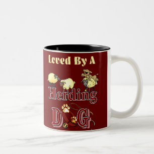 Herding Dog Owners Gifts Two-Tone Coffee Mug