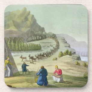 Herding Reindeer, Lapland, plate 47 from 'Le Costu Coaster