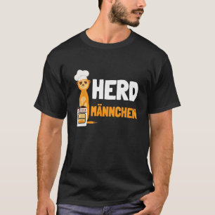 Herdmännchen I  Chef Herd Meerkat with Chef s Hat T-Shirt