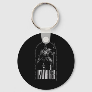Here am send isaiah 6 8 crusader knights templar keychain