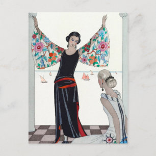 Here are my wings - George Barbier Postcard