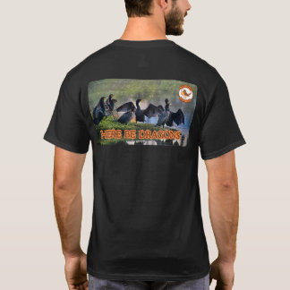 HERE BE DRAGONS and Big Bearded Bird T-Shirt