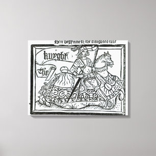 'Here Begynneth the Knightes Tale' Canvas Print
