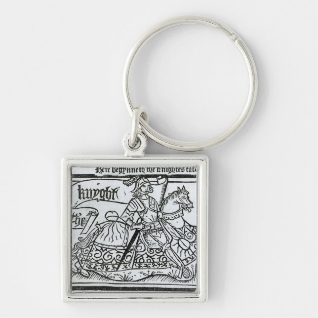 'Here Begynneth the Knightes Tale' Keychain (Front)