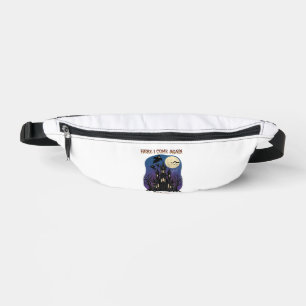Here Come Again Haunted Castle Ghosts Moon Fanny Pack