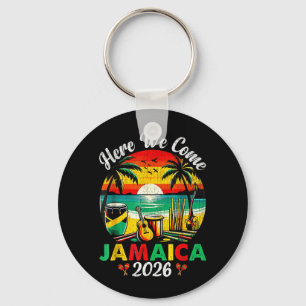 Here Come Jamaica 2026 Girls Trip Family Summer Keychain