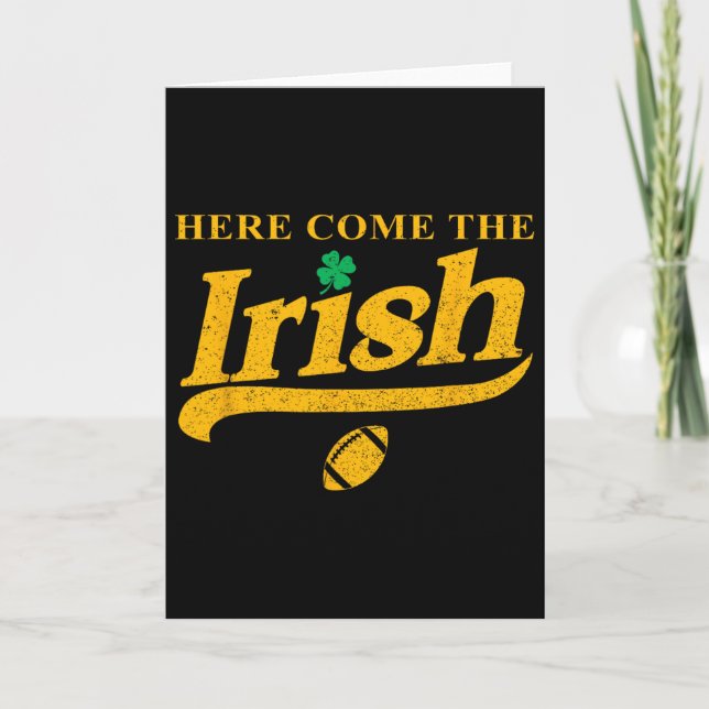 Here Come The Irish  Card (Front)