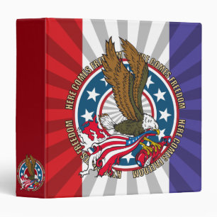 Here Comes Freedom American Bald Eagle Binder