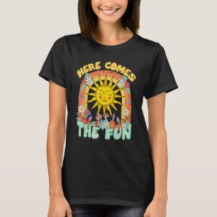 Here Comes Fun Bridesmaid Retro 70s Bachelorette P T-Shirt