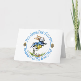 Here Comes Peter Cottontail Holiday Card