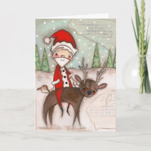 Here Comes Santa Claus — Holiday Card