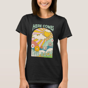 Here Comes The Bach Bridesmaid Groovy Retro 70s Ba T-Shirt