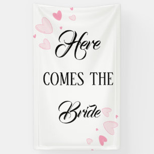 Here Comes The Bride Banner