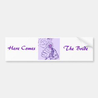 Here Comes the Bride Bumper Sticker
