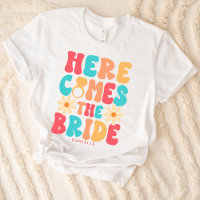 Here Comes the Bride Groovy Retro Custom