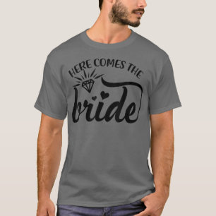 Here Comes The Bride Wedding Ring Bearer Flower Gi T-Shirt