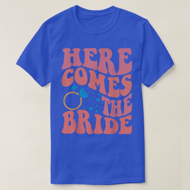 Here Comes The Bride Wedding Ring Bearer Flower Gi T-Shirt (Design Front)