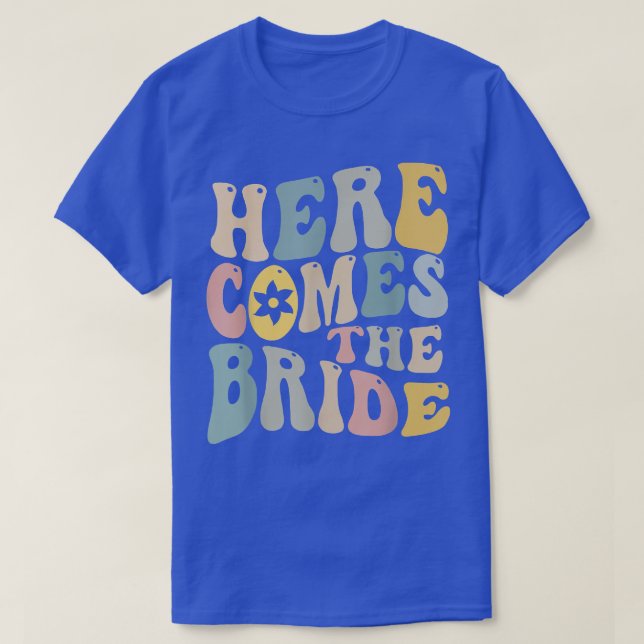 Here Comes The Bride Wedding Ring Bearer Flower Gi T-Shirt (Design Front)