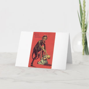 Here Comes The Krampus! 2 Holiday Card