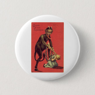 Here Comes The Krampus! 2 Inch Round Button