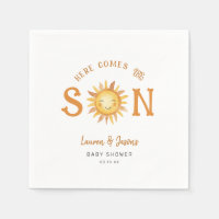 Here Comes The Son Baby Boy Couples Baby Shower