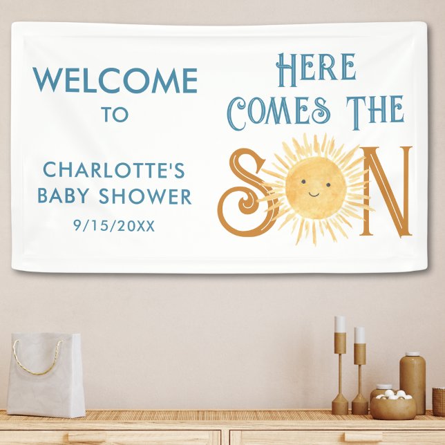 Here Comes The Son Baby Shower Banner (Creator Uploaded)