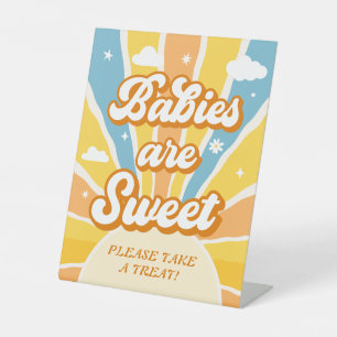 Here Comes the Son Baby Shower Favour Pedestal Sign