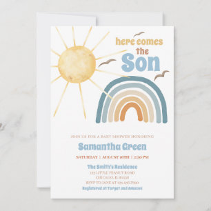 Here Comes the Son Baby Shower Invitation