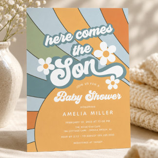 Here Comes the Son Baby Shower Invitation