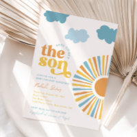 Here Comes The Son Baby Shower Invitation