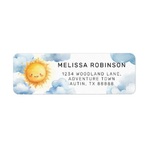 Here Comes the Son Baby Shower Return Address