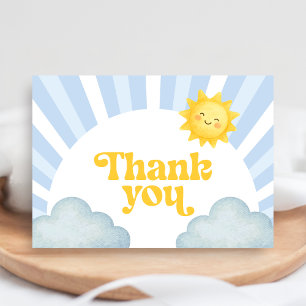 Here Comes the Son Baby Shower Thank You Card