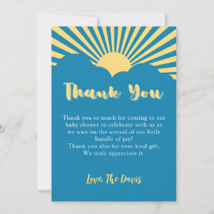 Here Comes the Son Boho Sunshine Retro 90s Invitation