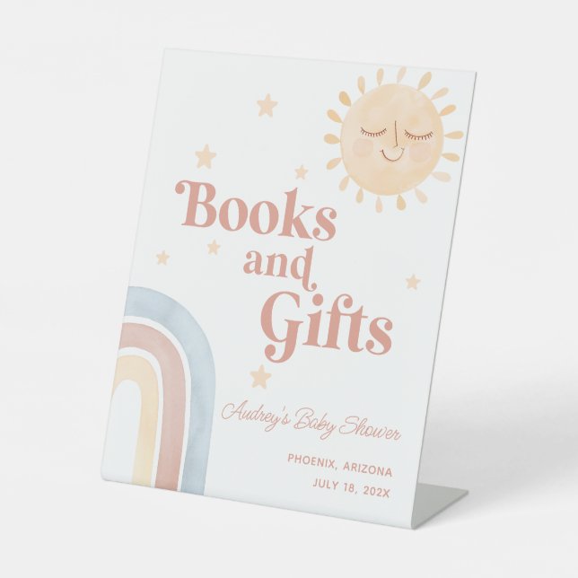 Here Comes the Son Books + Gifts Pedestal Sign (Front)