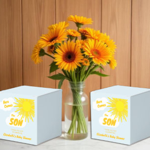 Here Comes The Son Boy Baby Shower Favor Box