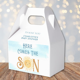 Here Comes The Son Boy's Baby Shower Favor Box