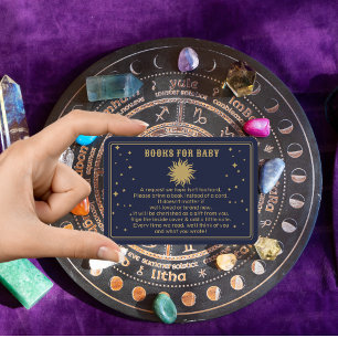 Here Comes The Son Celestial Shower Book Request Enclosure Card