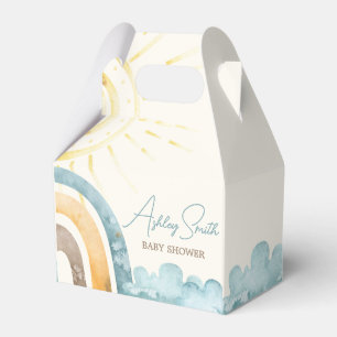 Here Comes The Son Retro Baby Shower Favor Box
