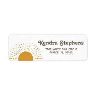 Here Comes The Son Return Address Label