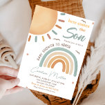 Here Comes the Son Sunshine Baby Shower Invitation<br><div class="desc">Here Comes the Son Boho Sunshine Baby Shower Invitation</div>