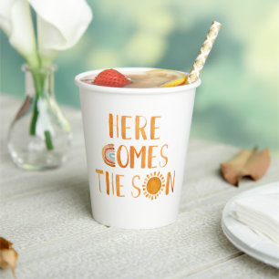Here Comes The Son Sunshine Baby Shower Paper Cups