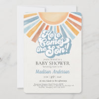 Here Comes the Son Sunshine Boy Baby Shower