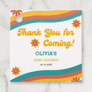 Here Comes the Son Thank You Baby Shower  Favour Tags