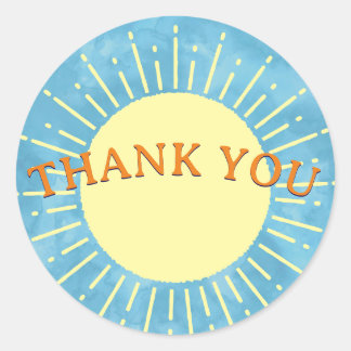 Here Comes The Son Watercolor Baby Shower Custom Classic Round Sticker