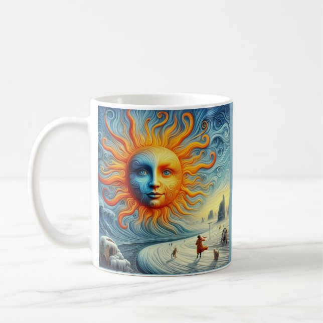 Here Comes The Sun - AI Art Print Coffee Mug (Left)