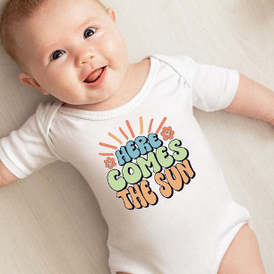 Here comes the sun Baby Shower  Bodysuit