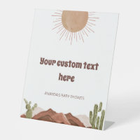 Here comes the sun Baby Shower Custom table top