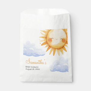 Here comes the Sun baby shower favour bag