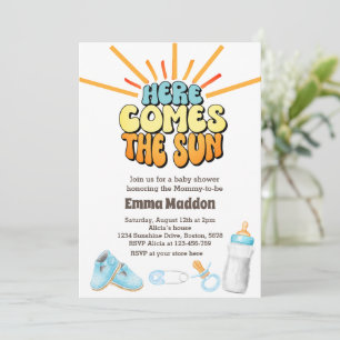 Here comes the sun Baby Shower Invitation