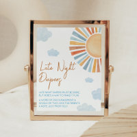 Here Comes The Sun Baby Shower Late Night Diapers